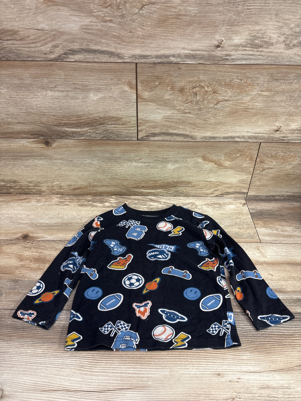 Jumping Beans Sports Shirt Black sz 3T