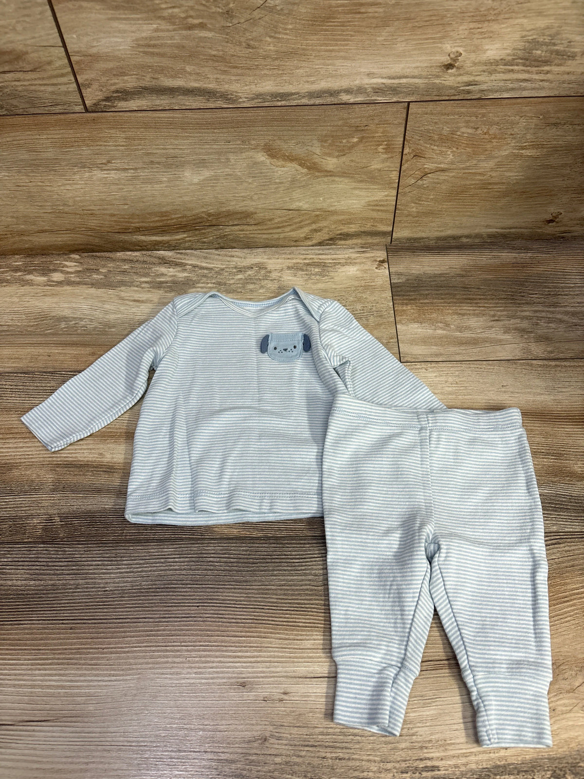 Carter's 2pc Striped Shirt & Pants Set Blue sz 3m