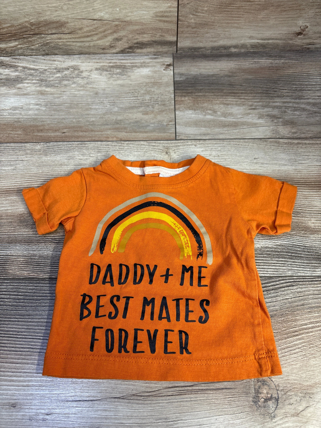 Baby Berry Daddy+Me Best Mates Forever Shirt Orange sz Newborn