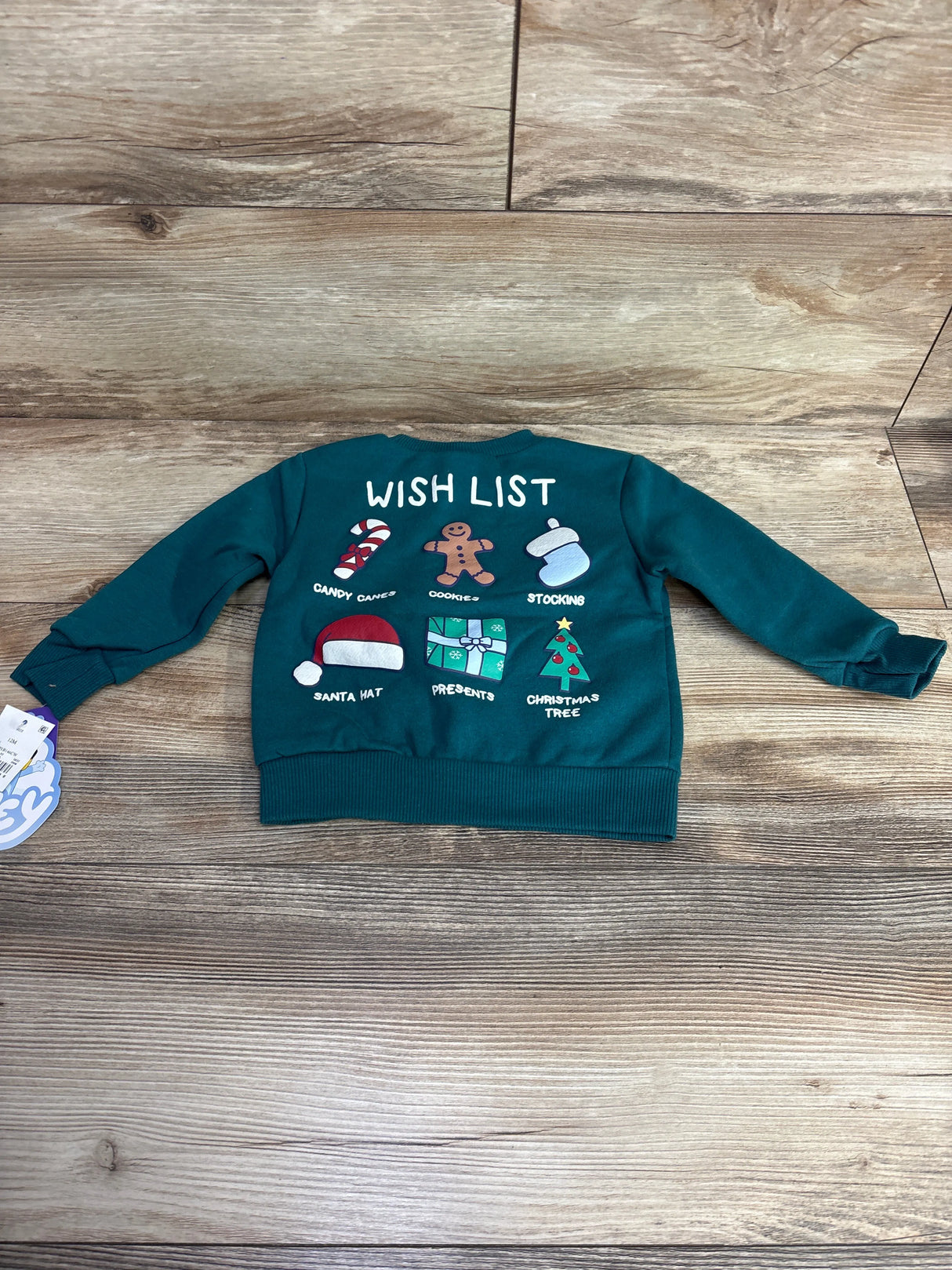 NEW Bluey Christmas Sweatshirt Emerald sz 12m