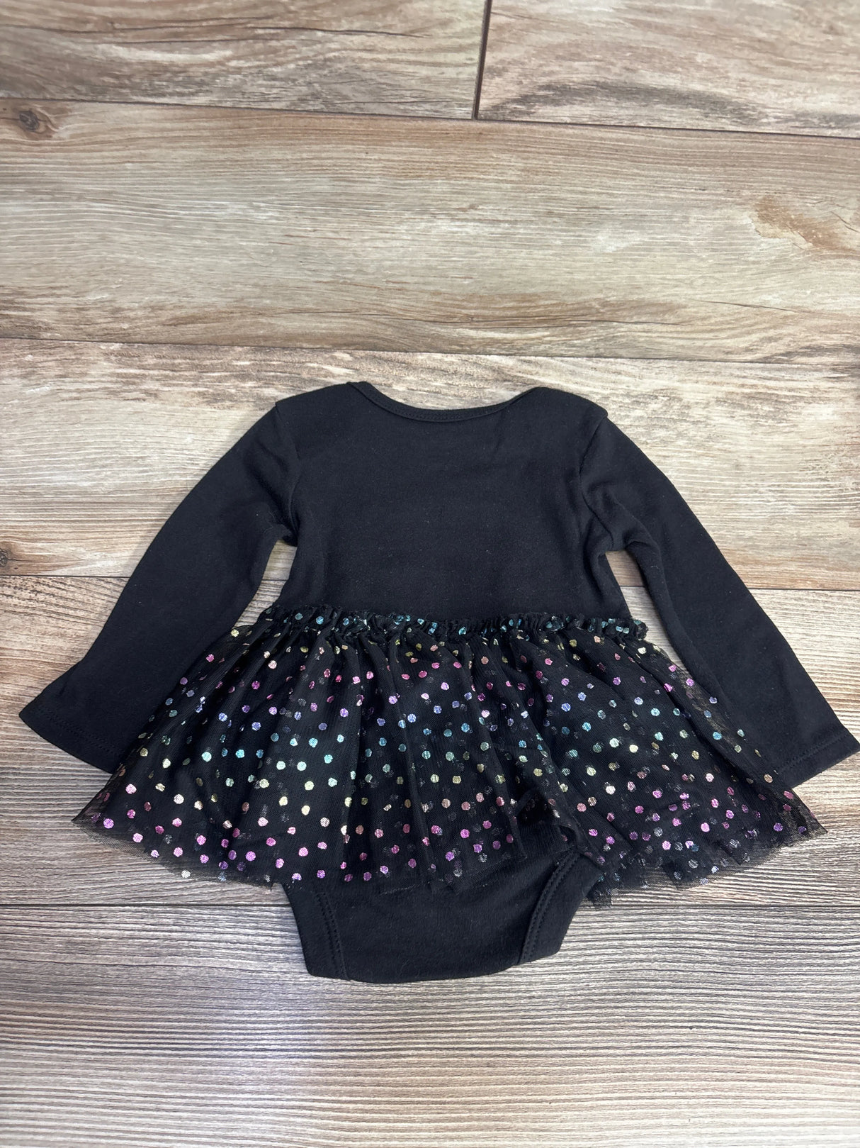 Celebrate New Years My First New Years Tutu Bodysuit Black sz 6-9m