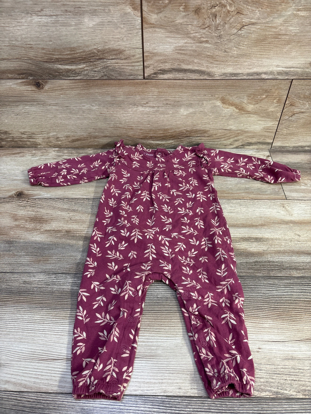 Mac & Moon Coverall Maroon sz 9m