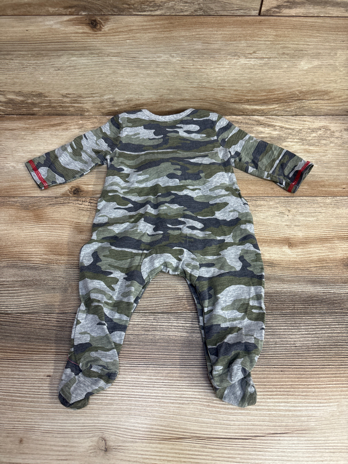 Mudpie 2pc Bib & Camo Footed Coverall Grey sz 0-3m