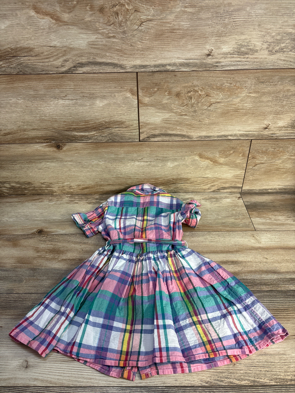 Polo Ralph Lauren Plaid Cotton Madras Shirtdress Multicolor sz 3T