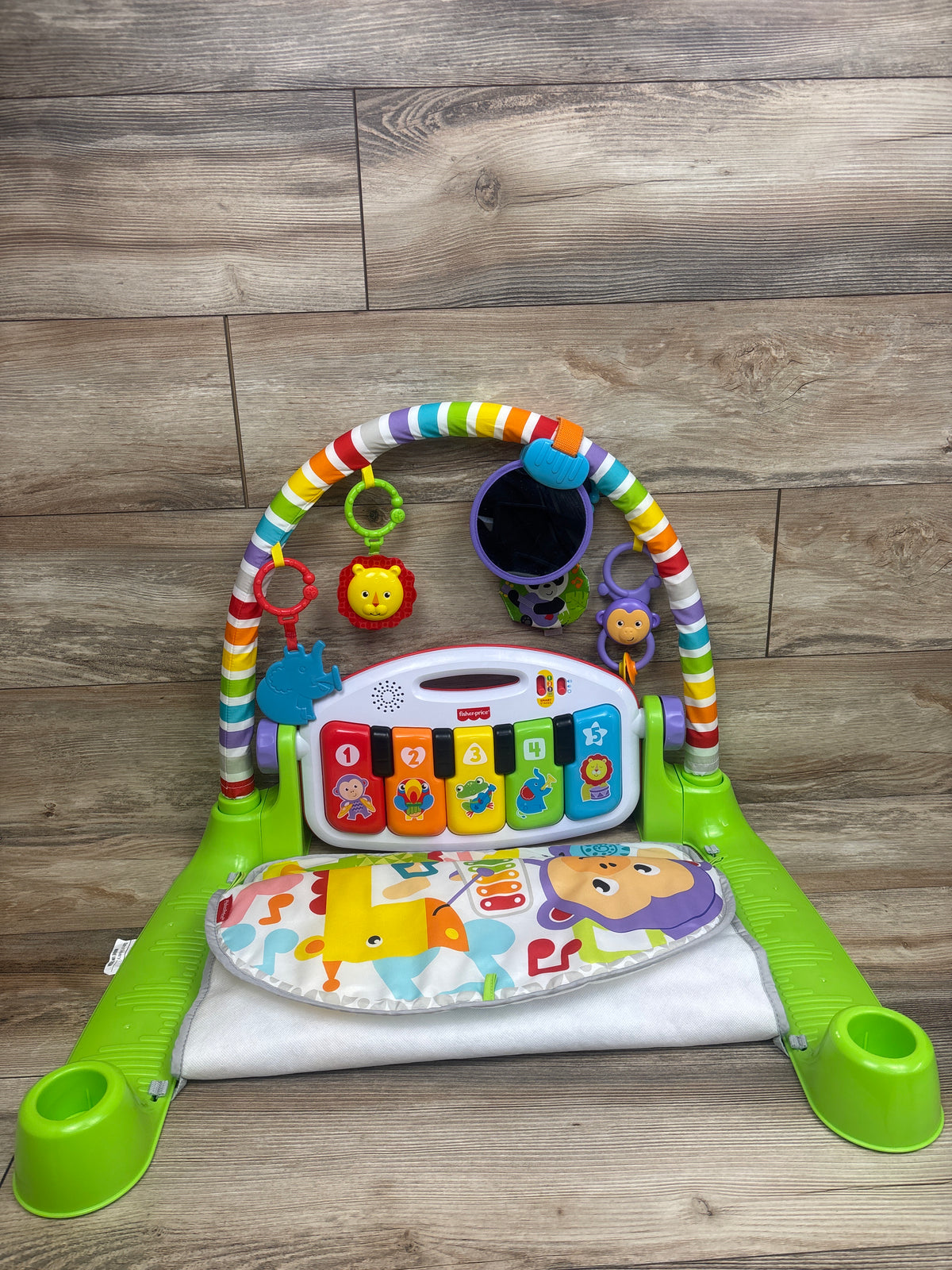 Fisher Price Deluxe Kick & Play Piano Gym Green