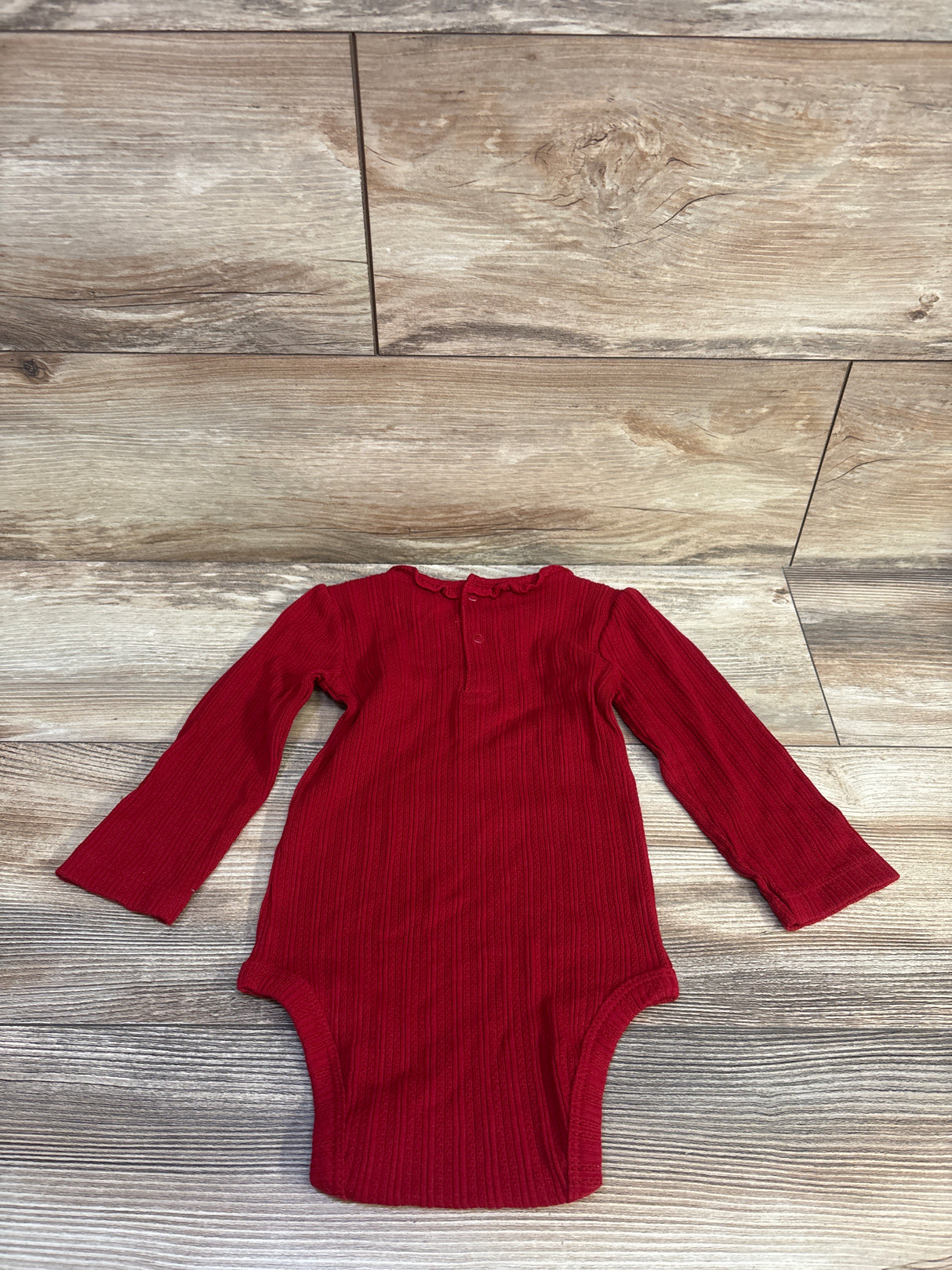 Carter's Pointelle Knit Bodysuit Red sz 18m