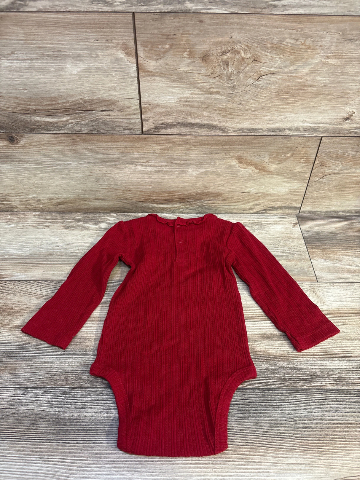 Carter's Pointelle Knit Bodysuit Red sz 18m