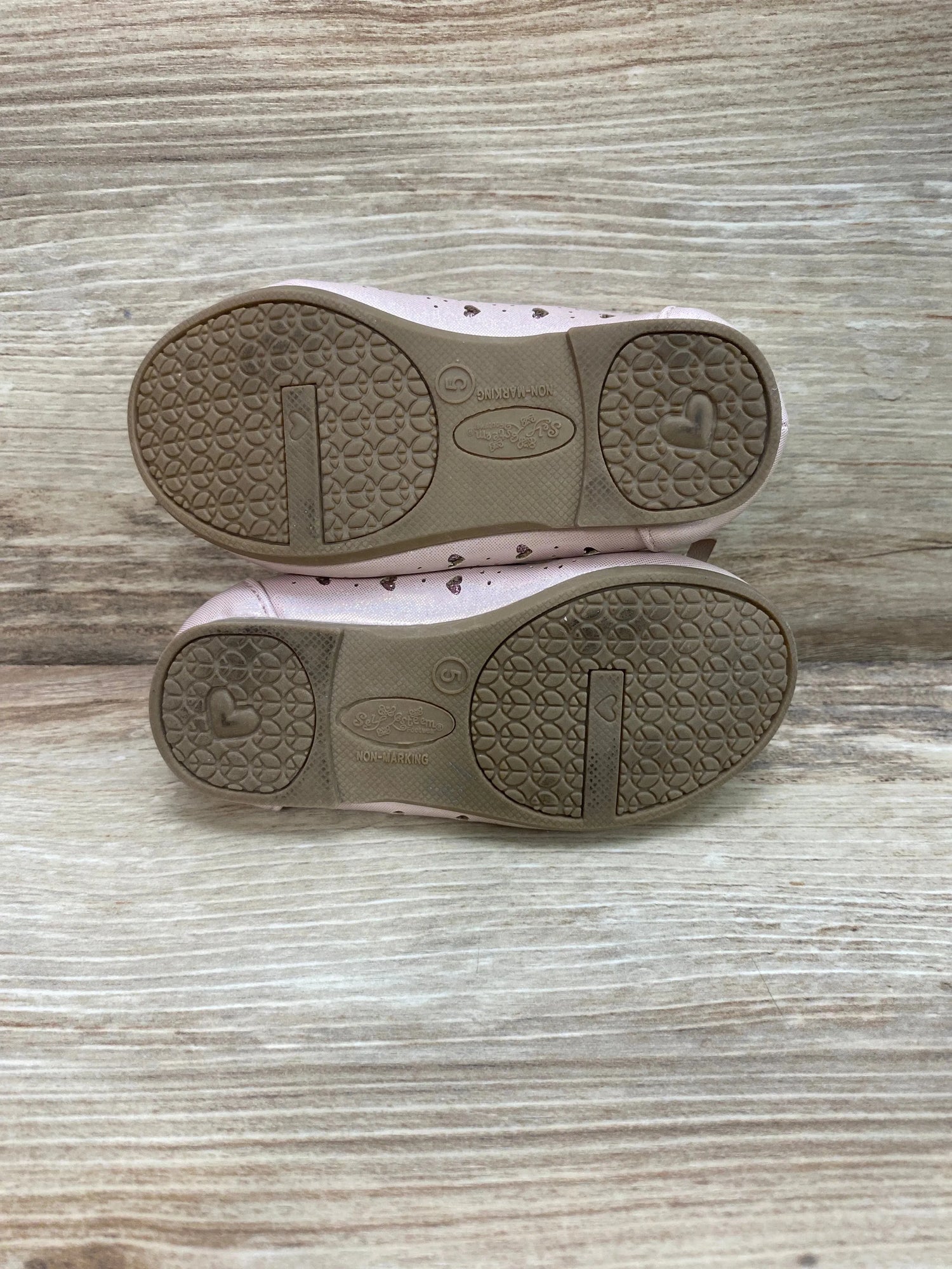 Self Esteem Bow Flats Pink Sz 5c - Me n Mommy To Be