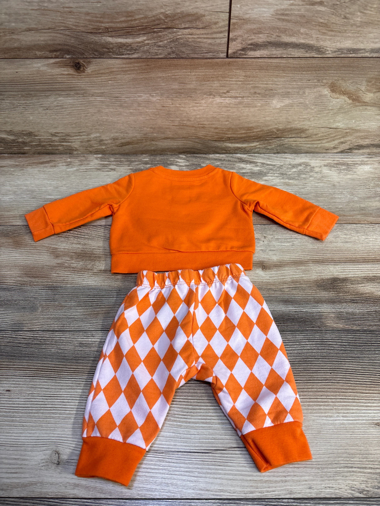 Cat & Jack 2pc Pumpkin Sweatshirt & Joggers Orange sz Newborn