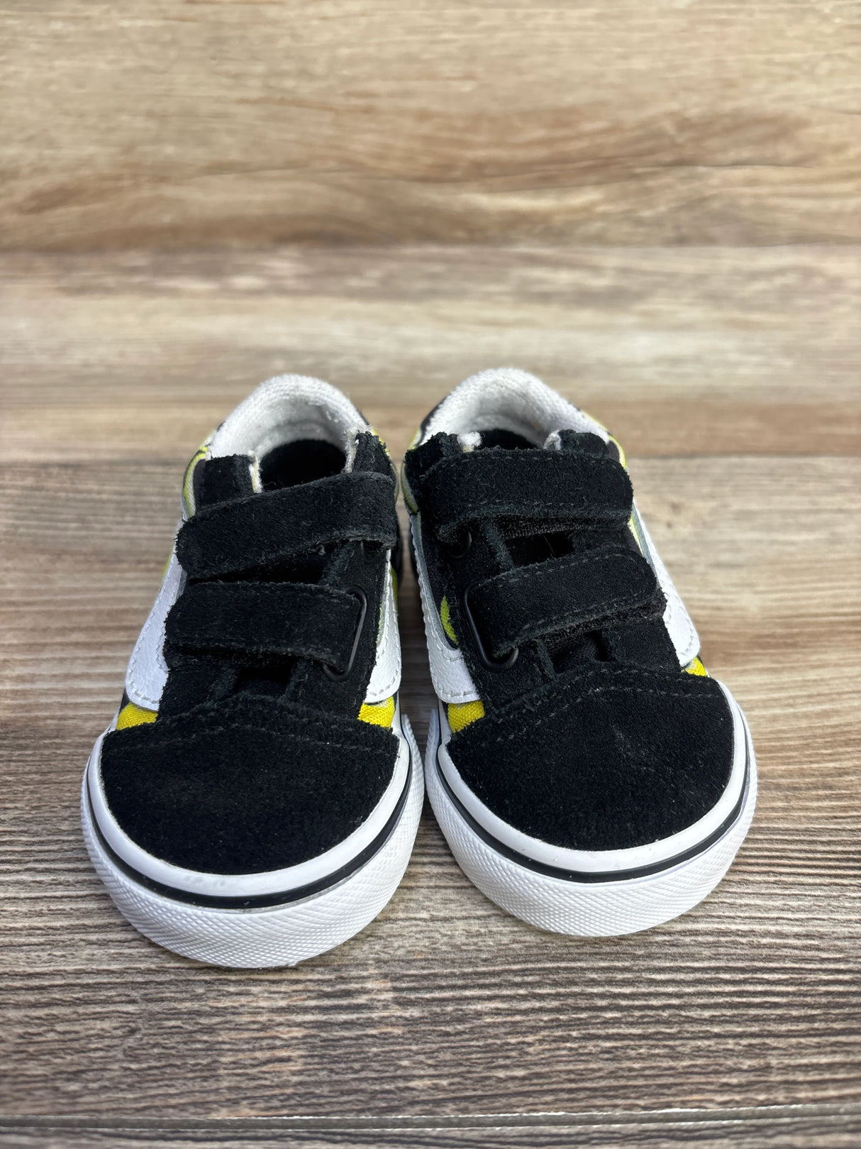 Vans Flame Velcro Strap Sneakers Black sz 2.5 - Me n Mommy To Be