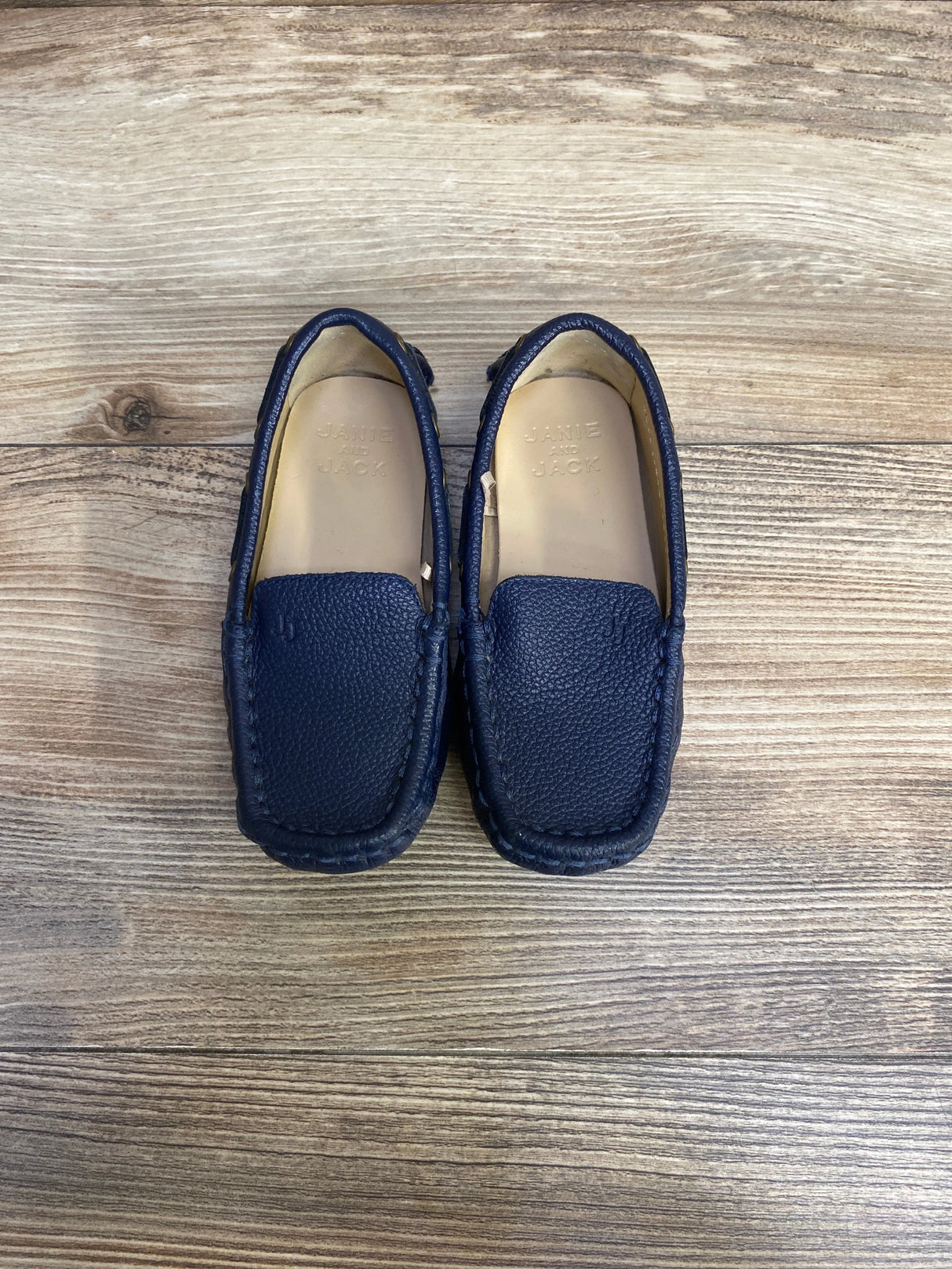 Janie & Jack Leather Driving Shoe Navy sz 8c - Me n Mommy To Be