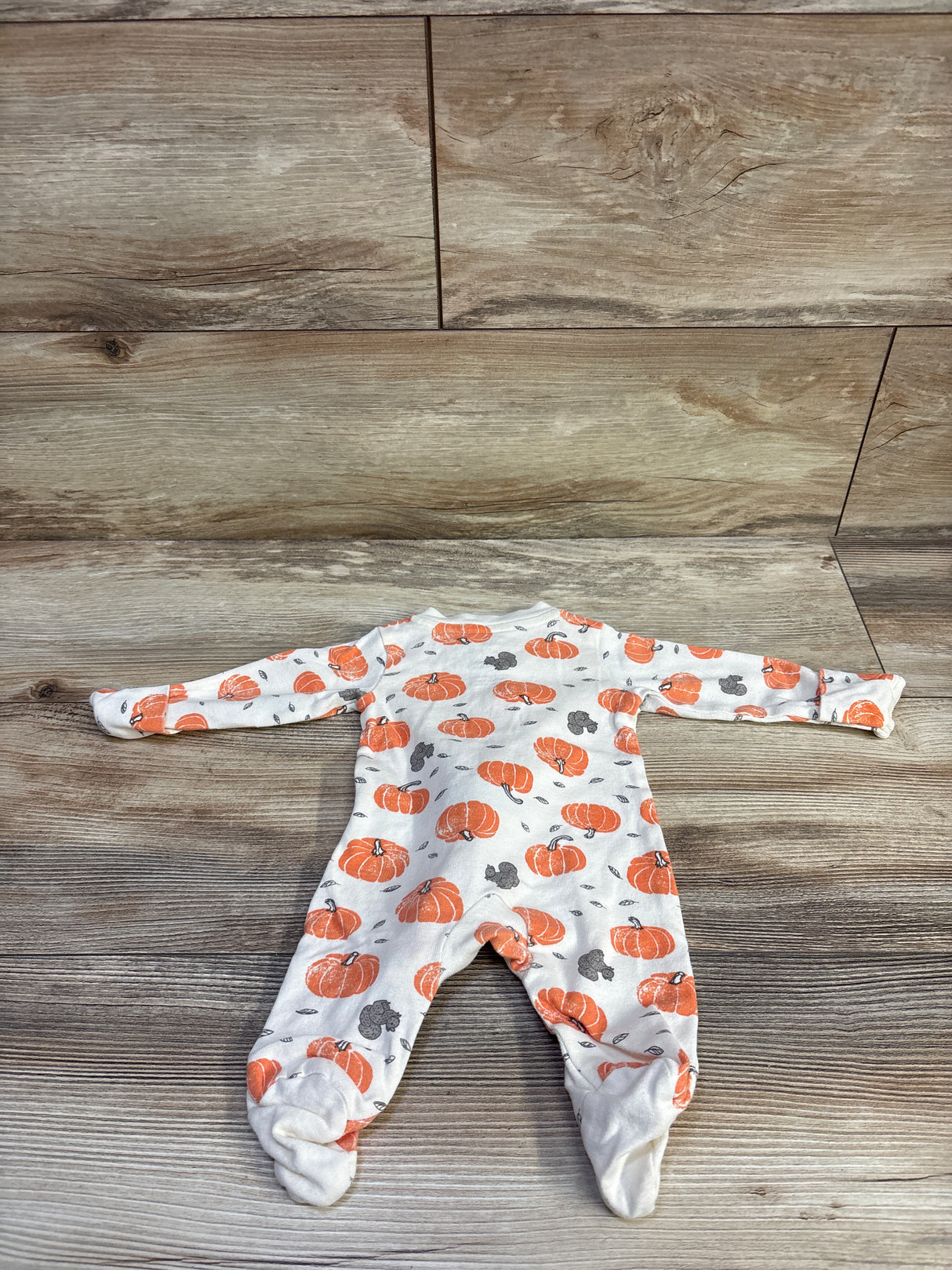 Little Planet Organic Pumpkin Sleeper Ivory sz Newborn