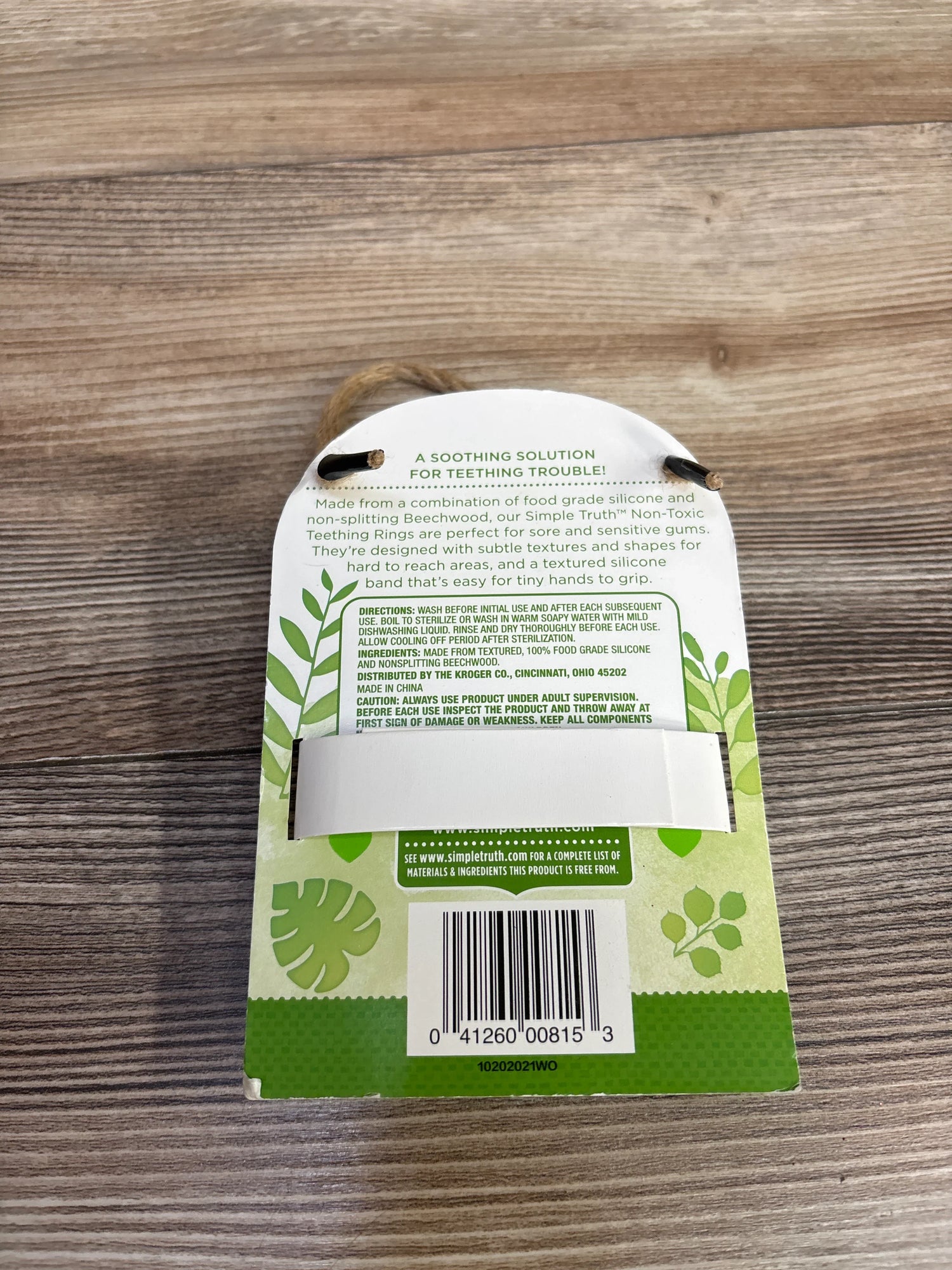 NEW Simple Truth Koala Teething Ring