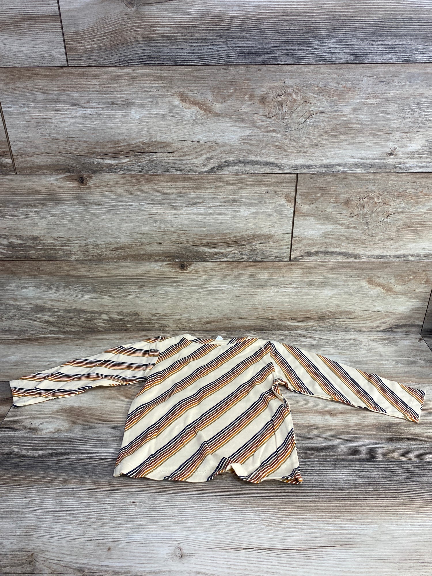 Kate Quinn Striped Long Sleeve Shirt Cream sz 3T