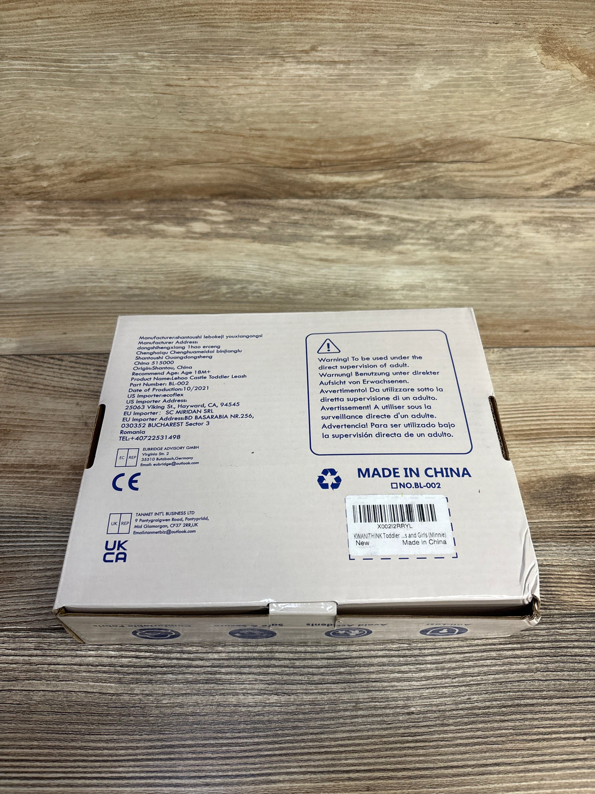 NEW Lehoo Castle Child Safety Rein Safety Harness & Leash - Minnie Mouse