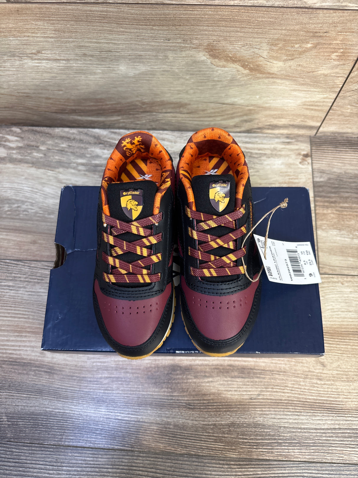 NEW Reebok x Harry Potter Gryffindor Classic Leather Sneakers Maroon sz 9c