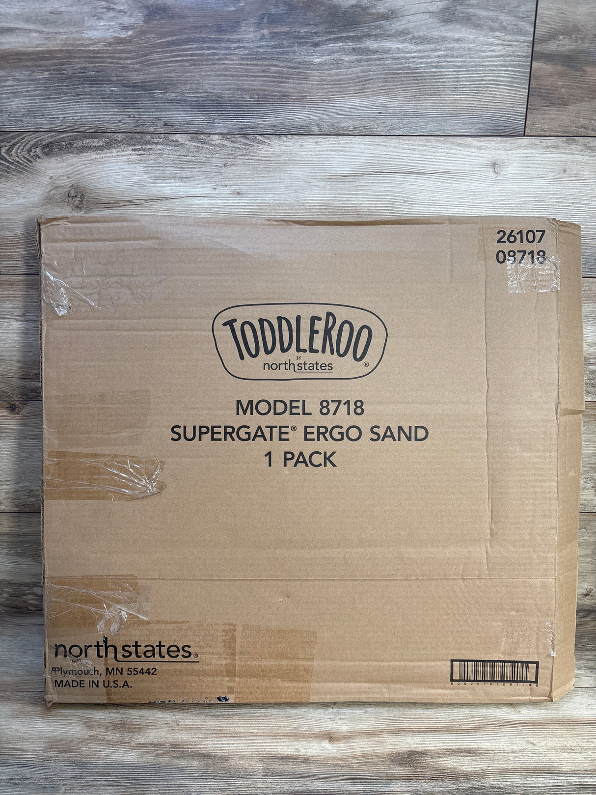 Toddleroo by North States Supergate Ergo Safety Gate, Sand 28''-42''