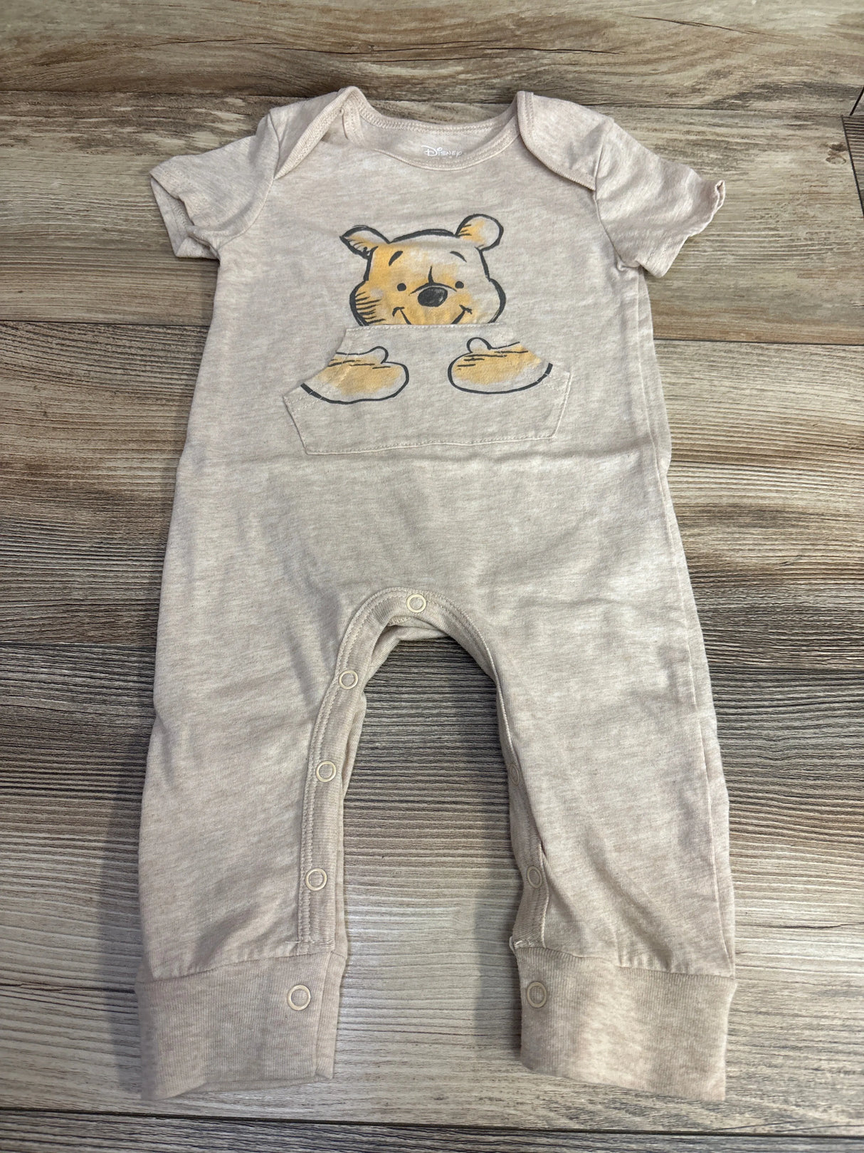 Disney Baby Winnie The Pooh Coverall Taupe sz 12m