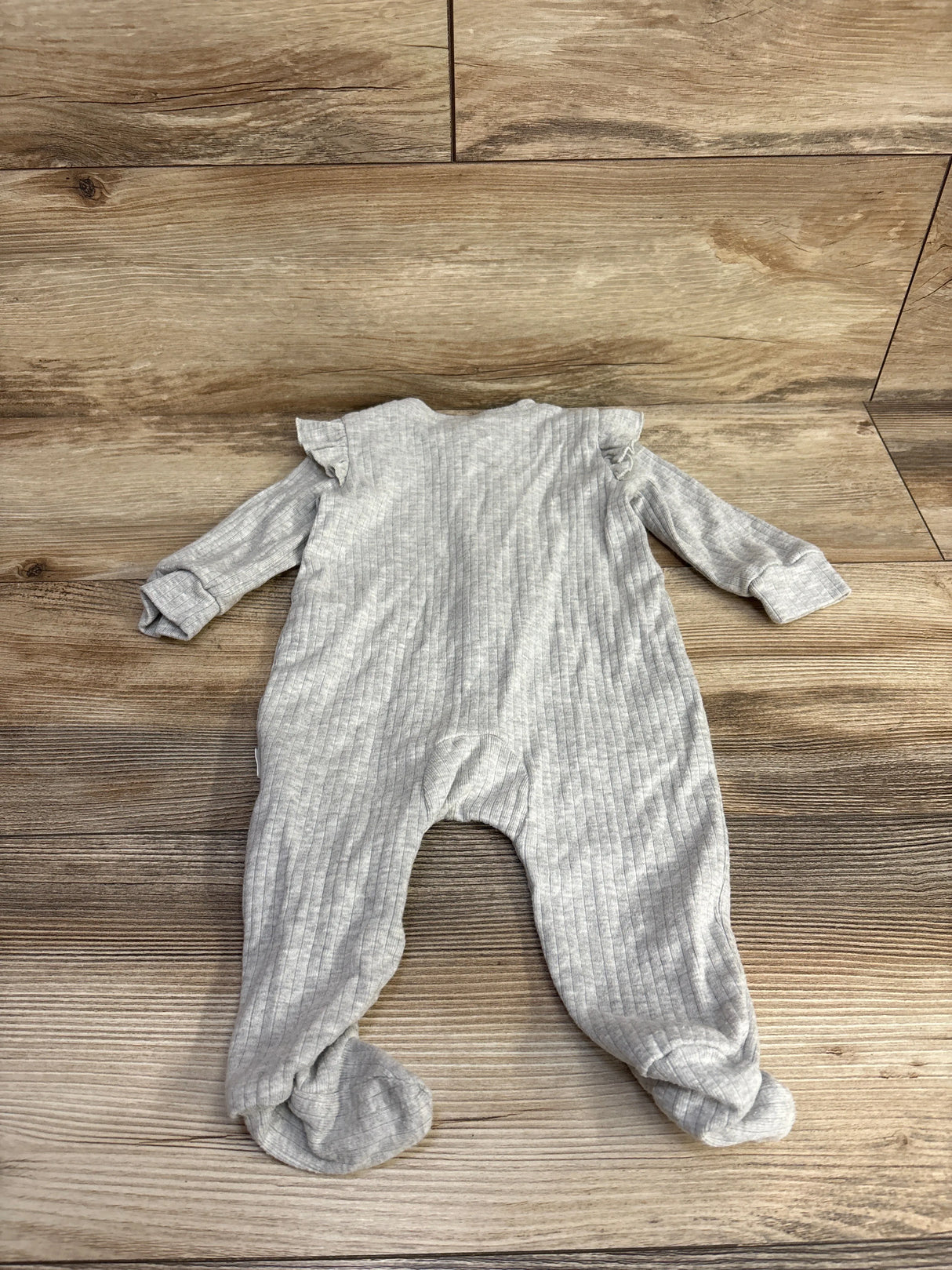 Tahari Baby Footed Ribbed Coverall Grey sz 3-6m