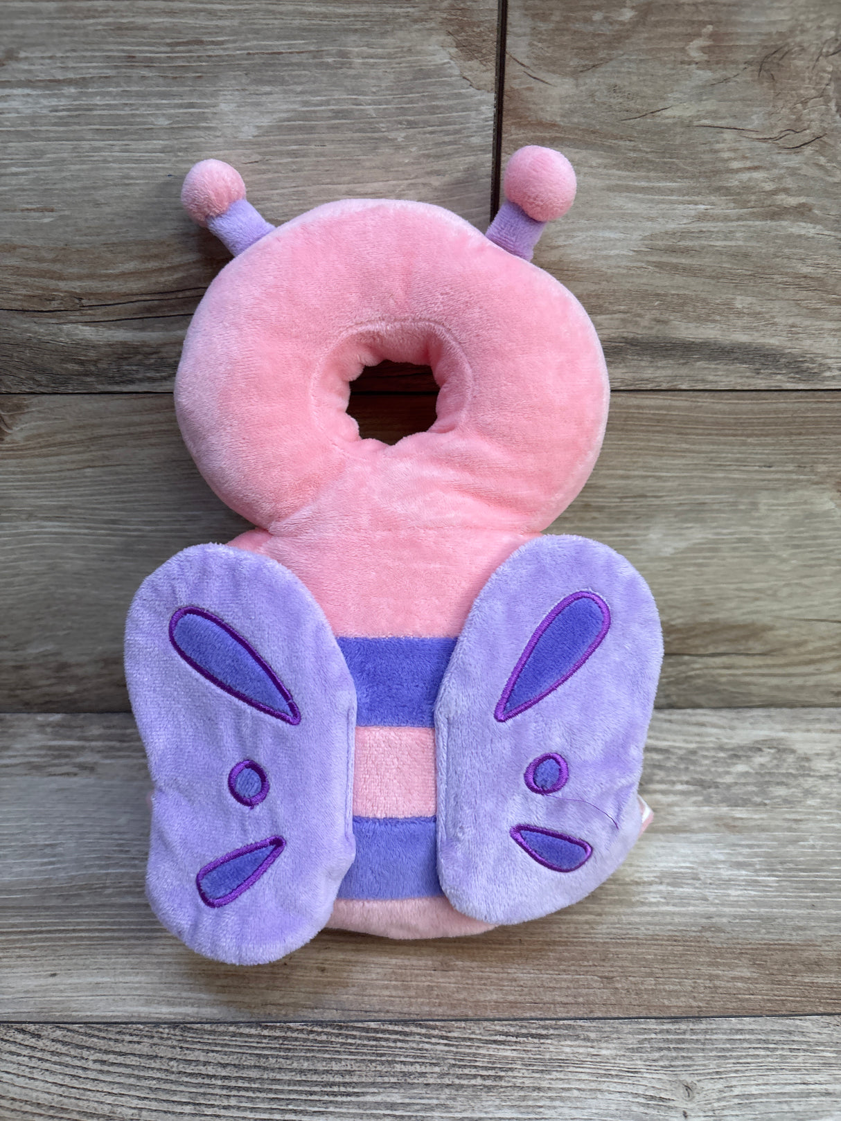 JunNeng Baby Head Protector Backpack, Pink Butterfly