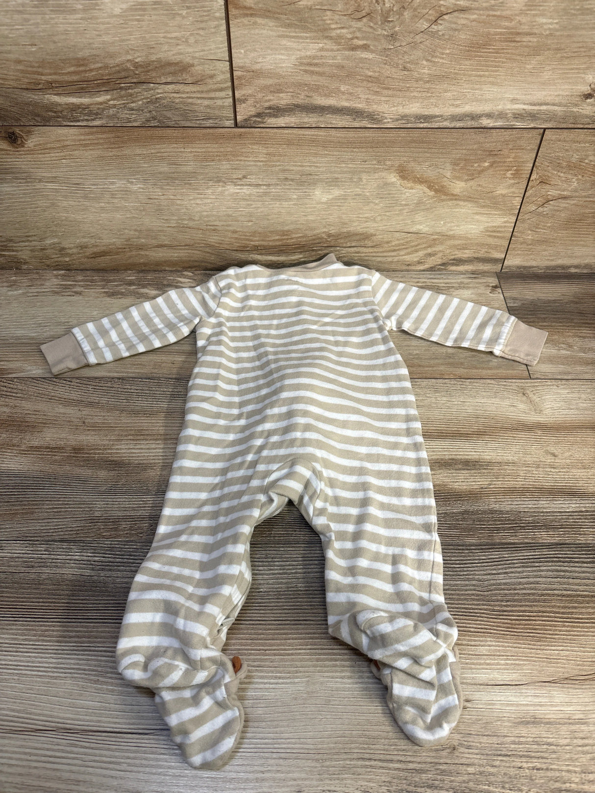 Just One You Striped Sleeper Beige sz 6m