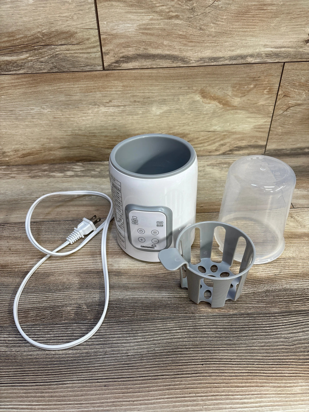 Grownsy Baby Bottle Warmer, White