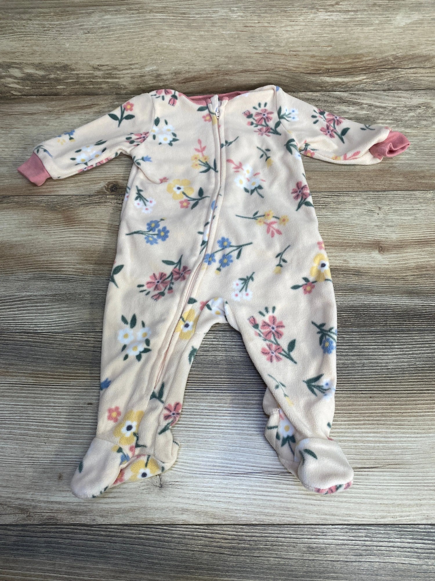Kids Headquarters Floral Blanket Sleeper Pink sz 6m - Me n Mommy To Be