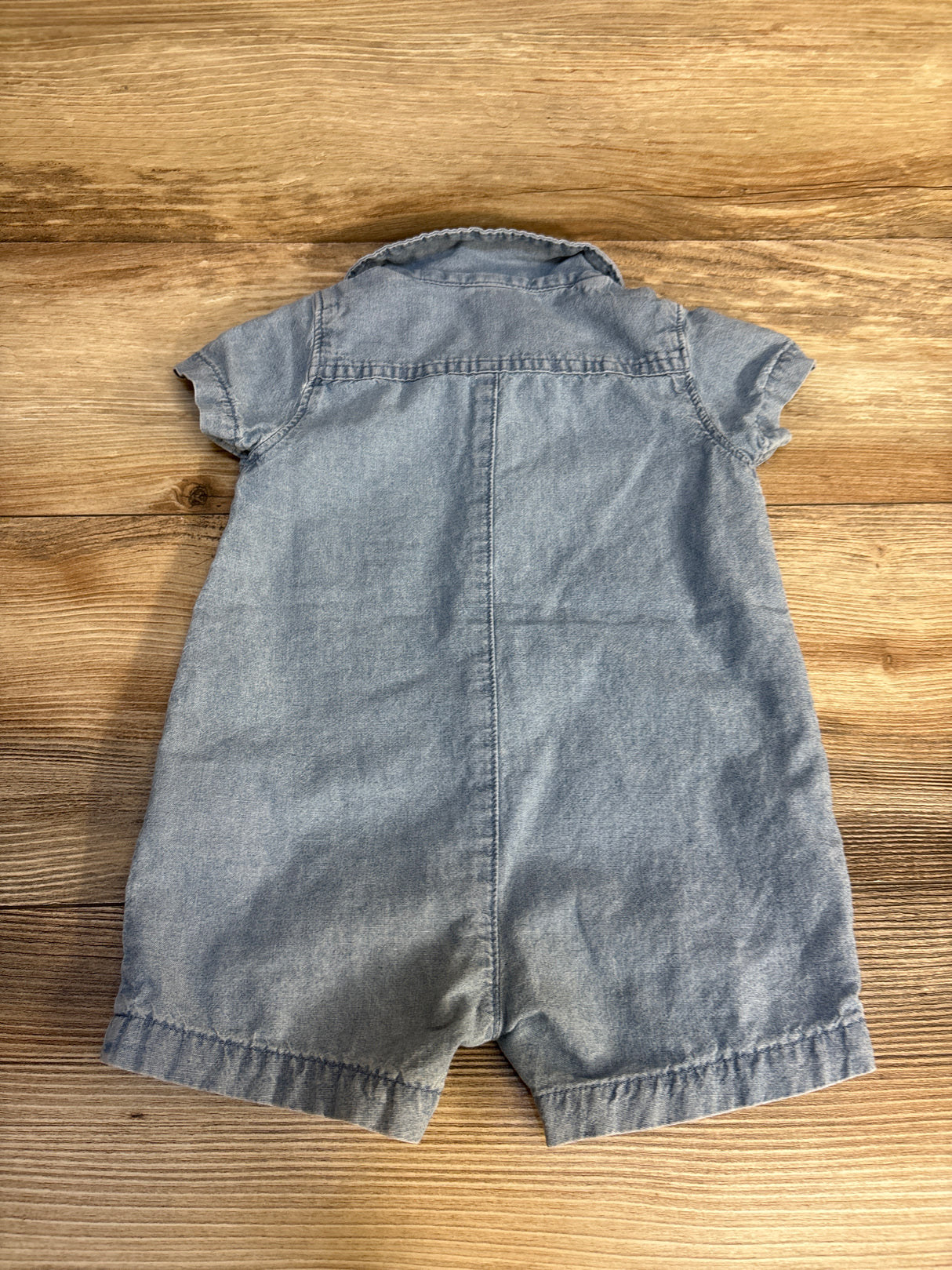 Carter's Polo Chambray Romper Blue sz 9m