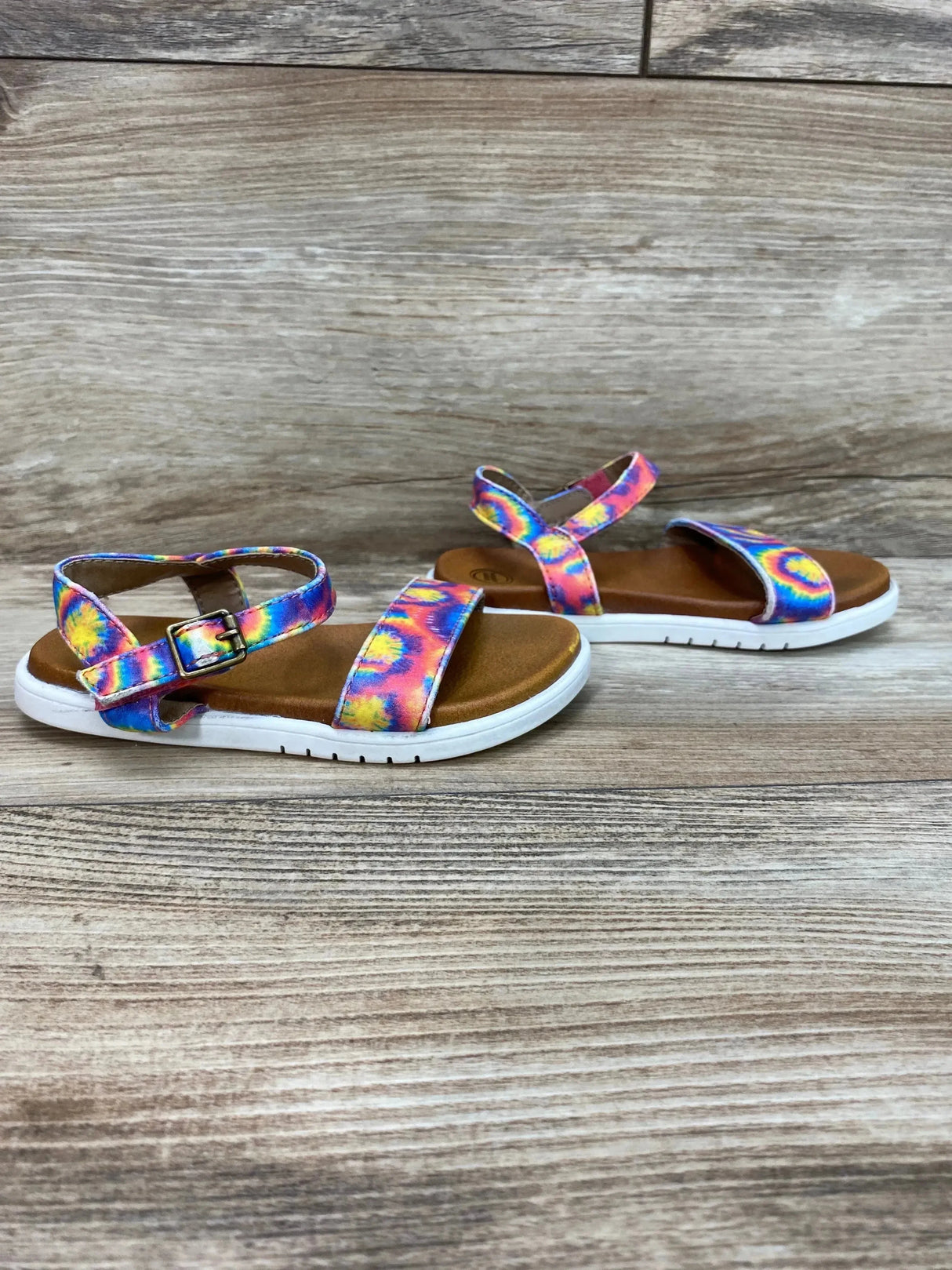 Wonder Nation Tie Dye Sandals Red sz 8c - Me n Mommy To Be