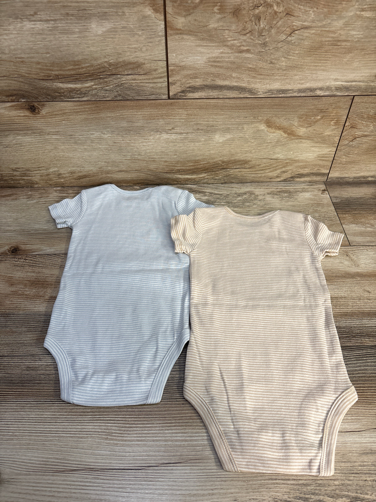Carter's 2pk Striped Bodysuits White sz 12m
