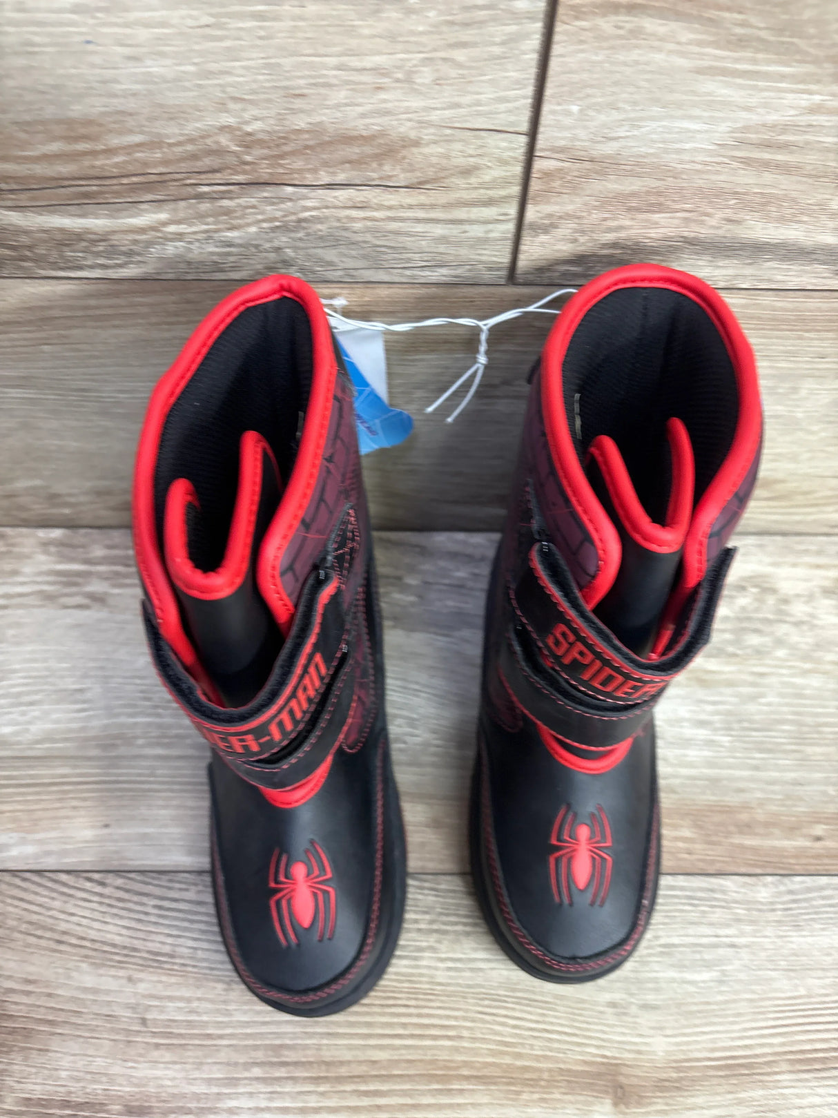 NEW Marvel Spider-Man Light-Up Winter Boots Black sz 1Y