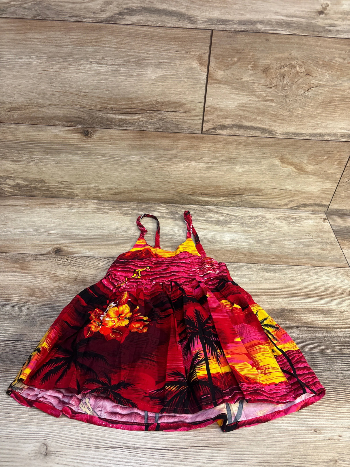 NEW Palmwave Hawaii Rayon Tank Dress Red sz 6-12m