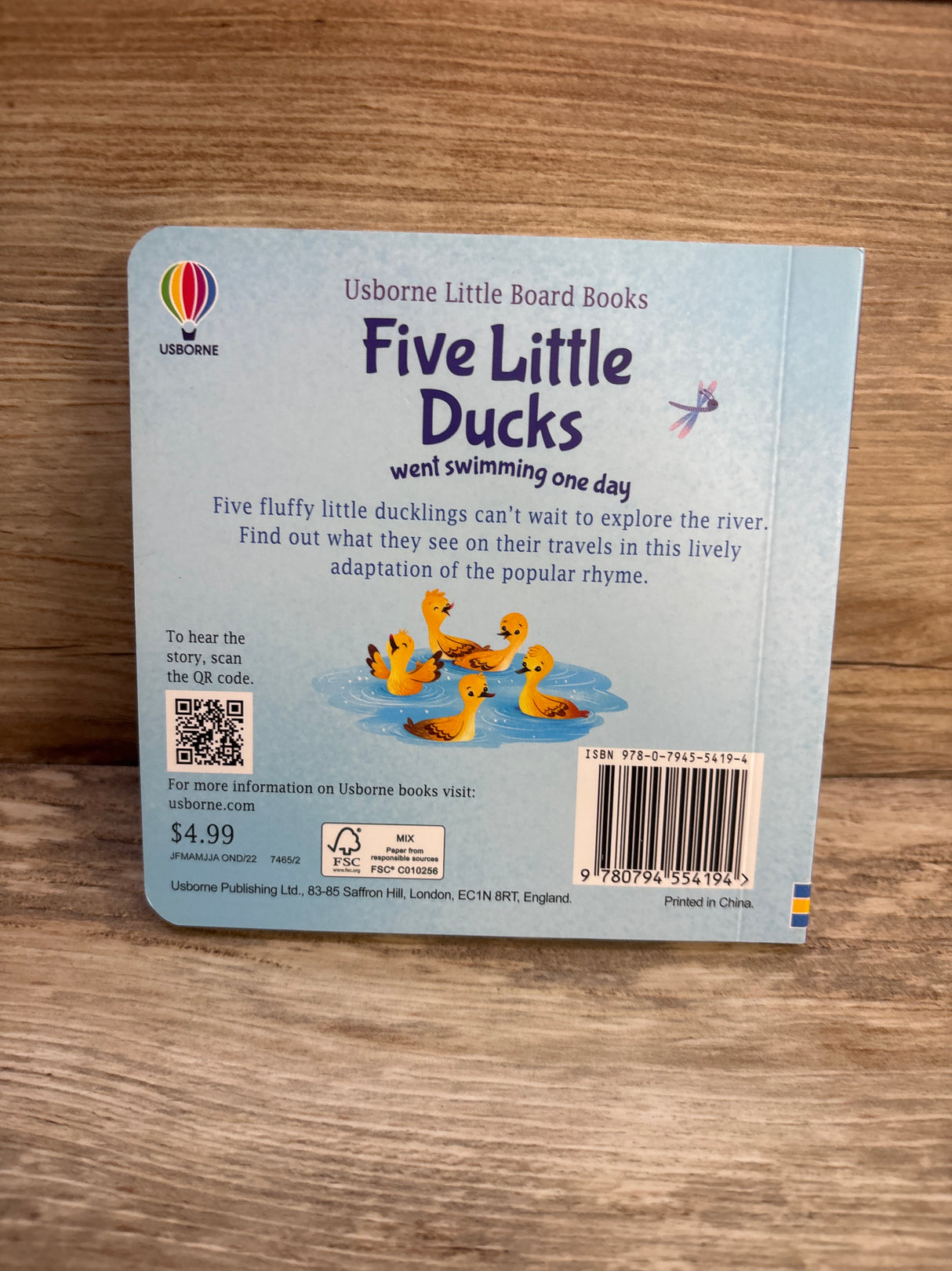 Five Little Ducks Went Swimming One Day Board Book