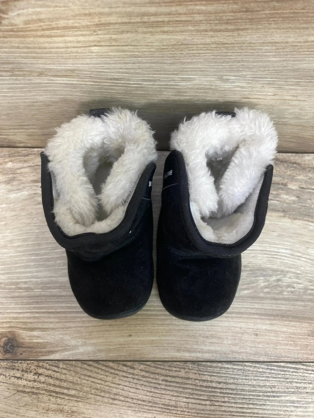 BMCiTYBM Winter Fur Lined Baby Snow Boots Black Sz 7c - Me n Mommy To Be