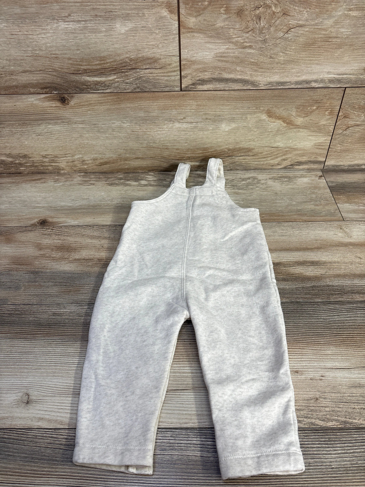 Old Navy Button-Front Overalls in Oatmeal Heather sz 12-18m