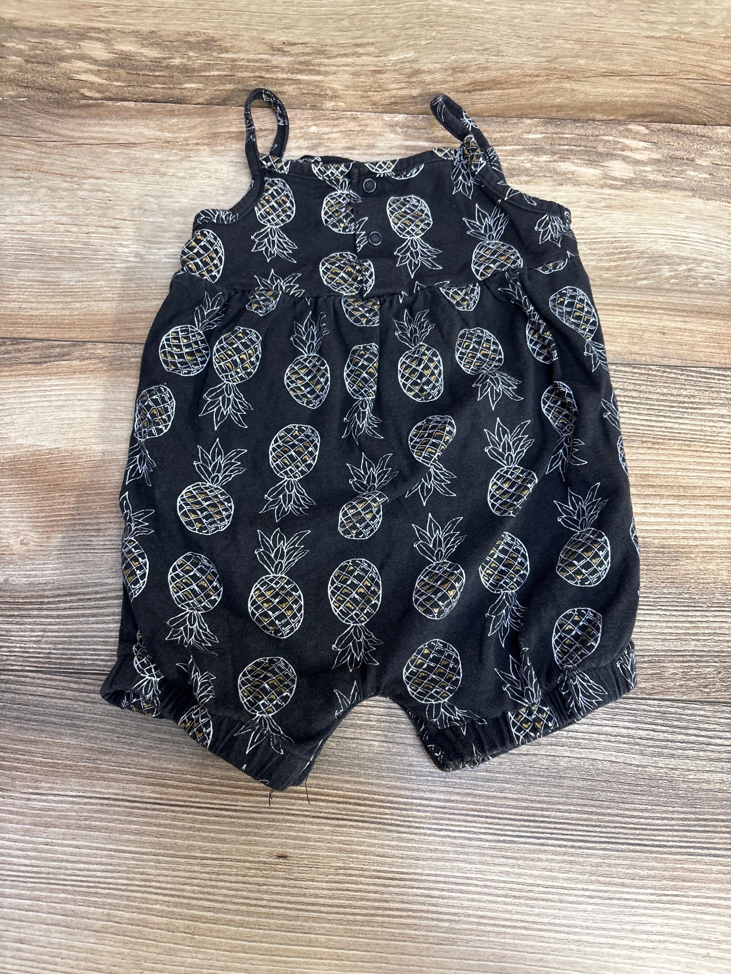 Just One You Pineapple Print Romper Black sz 18m - Me n Mommy To Be