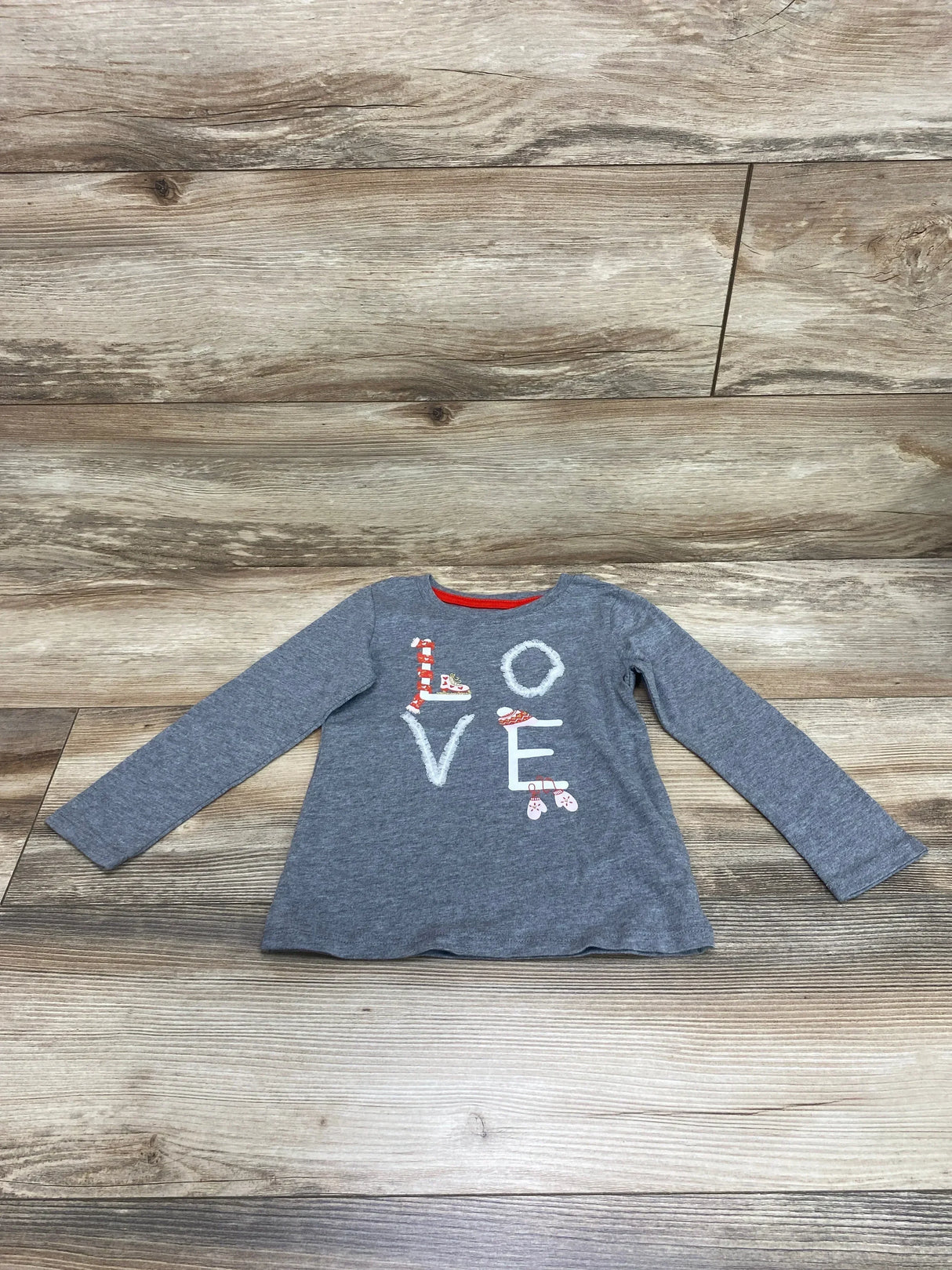 Epic Threads LOVE Shirt Grey sz 3T - Me n Mommy To Be