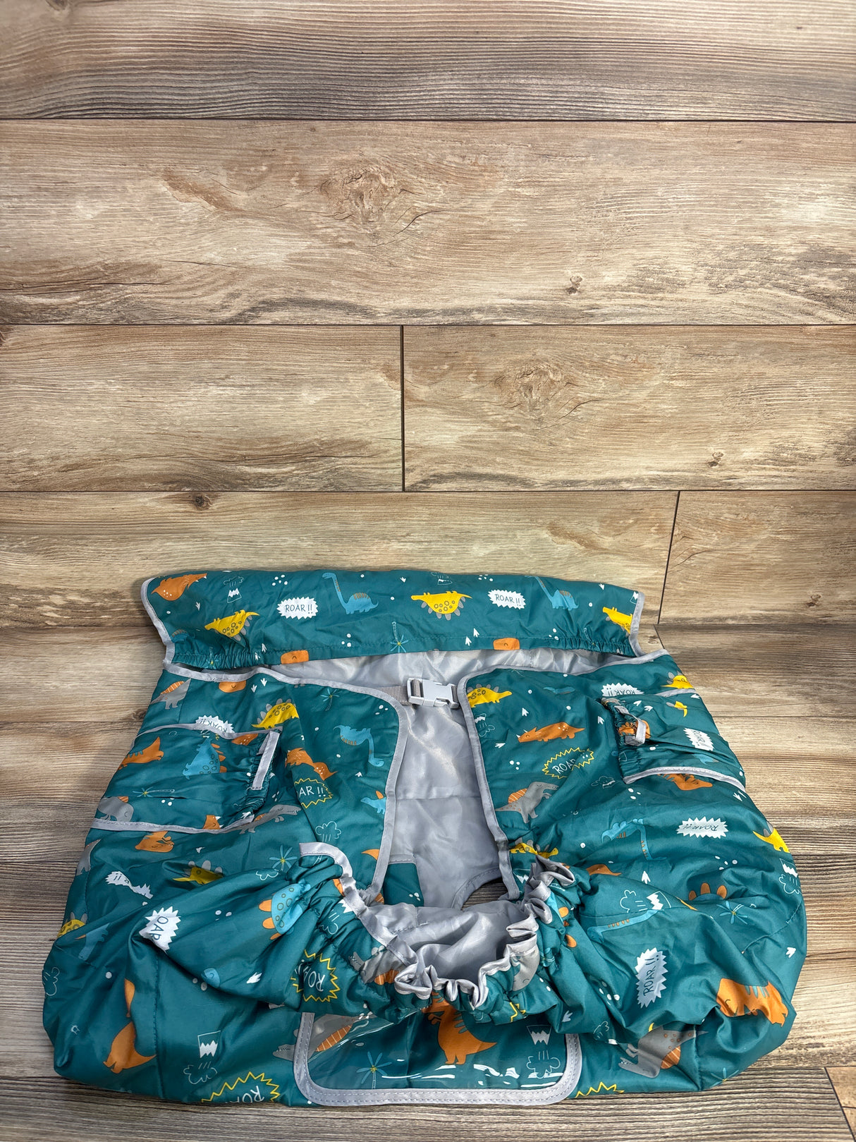 Lumiere Baby Shopping Cart Cover in Green Dino