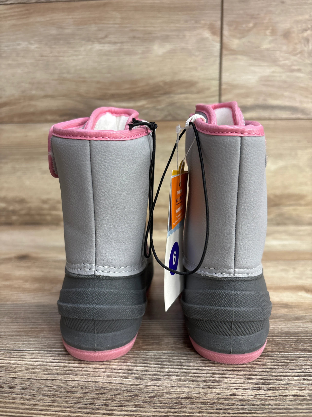 NEW Cat & Jack Lenny Winter Snow Boots Grey sz 6c