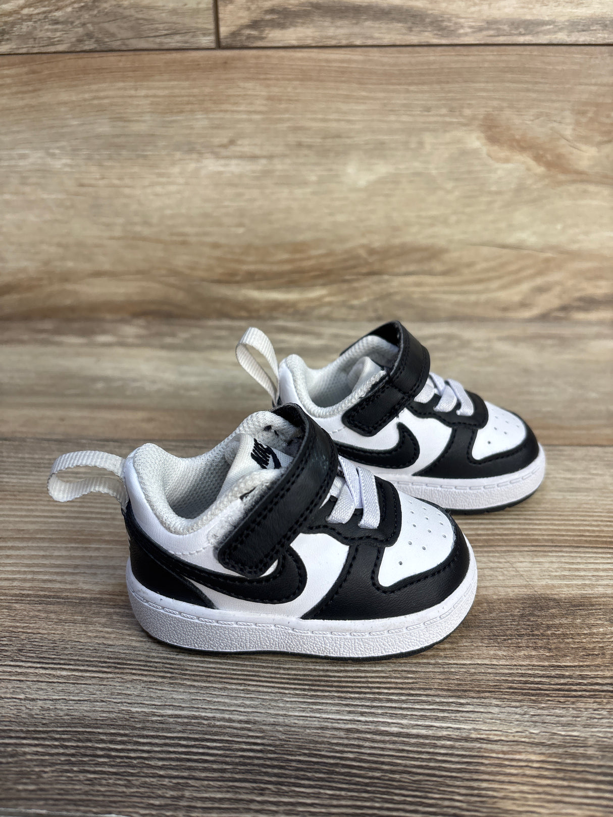 Nike Court Borough Low Recraft TD 'Black White' Sneakers sz 2c