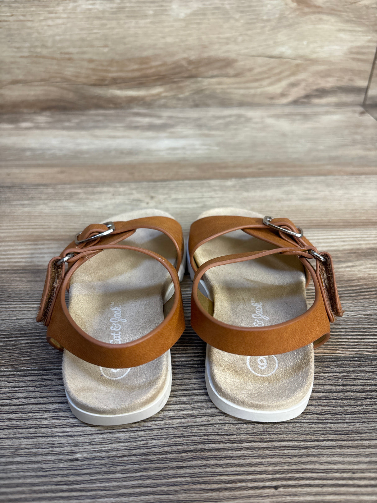 Cat & Jack Shaelyn Sandals Cognac sz 6c