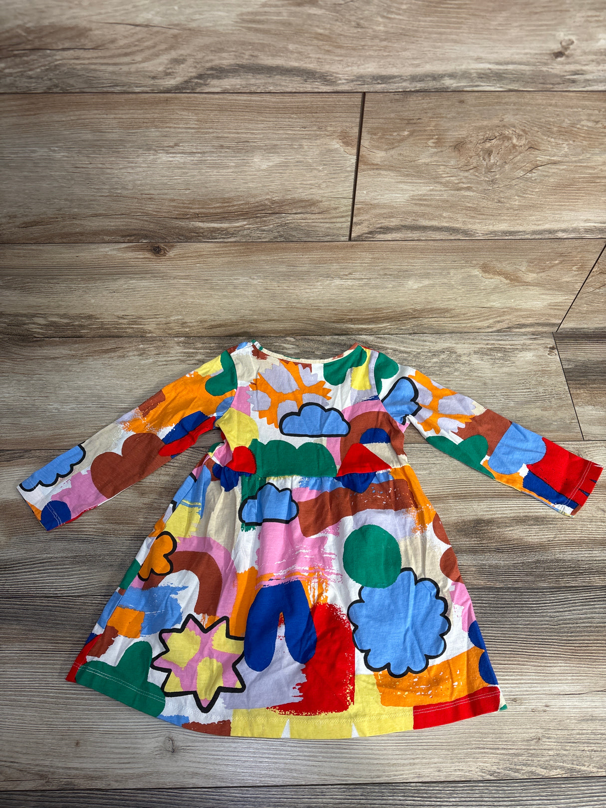 H&M Color Block Shapes Dress Multicolor sz 3-4T