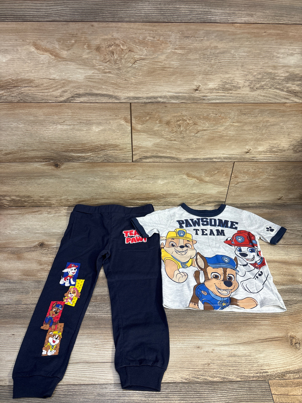 Nickelodeon PAW Patrol 2pc Shirt & Pants Set Grey sz 4T