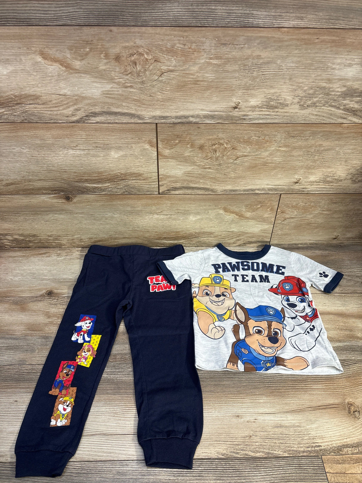 Nickelodeon PAW Patrol 2pc Shirt & Pants Set Grey sz 4T