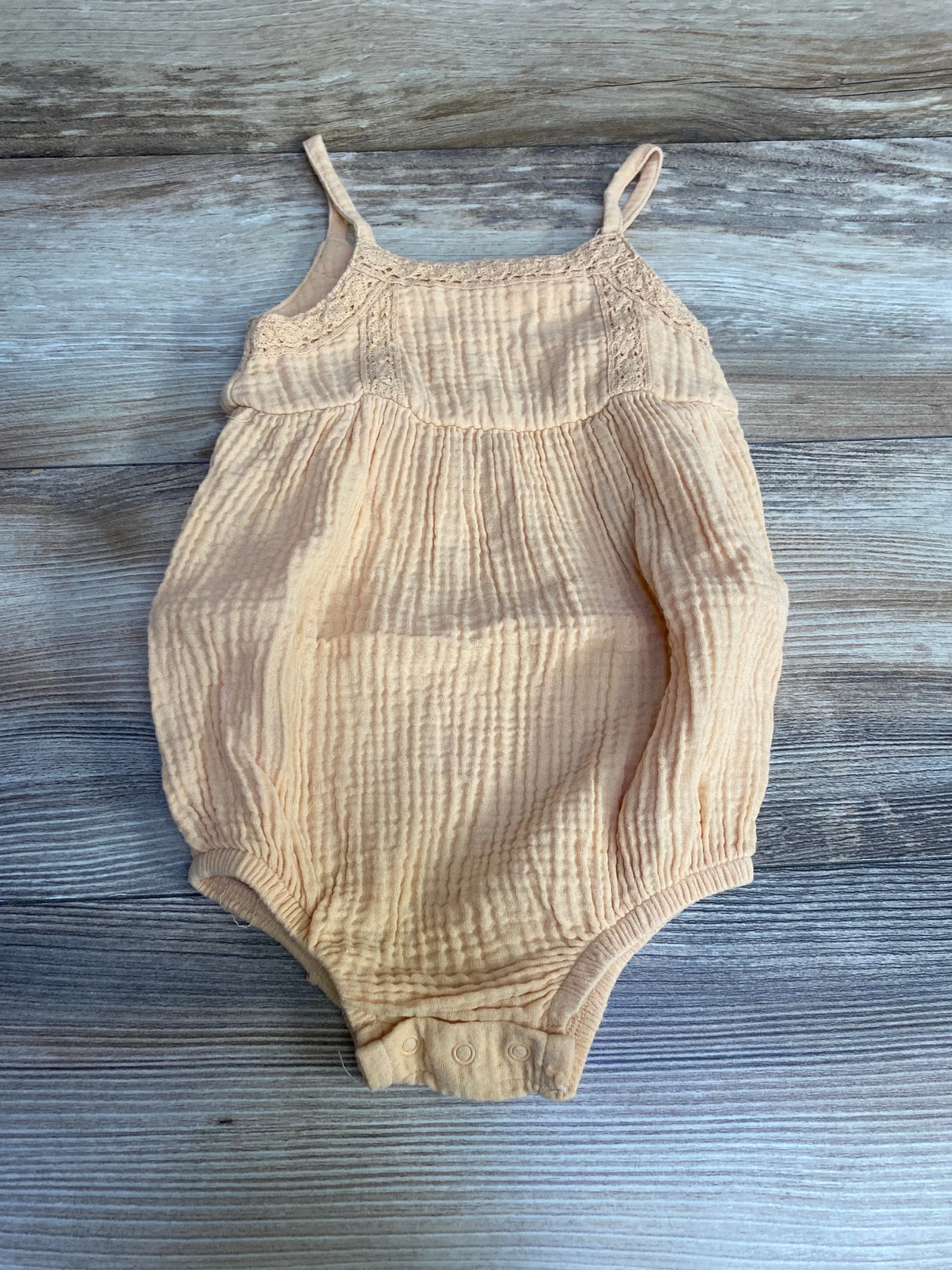 Grayson Collective Bubble Romper Orange sz 12m - Me n Mommy To Be