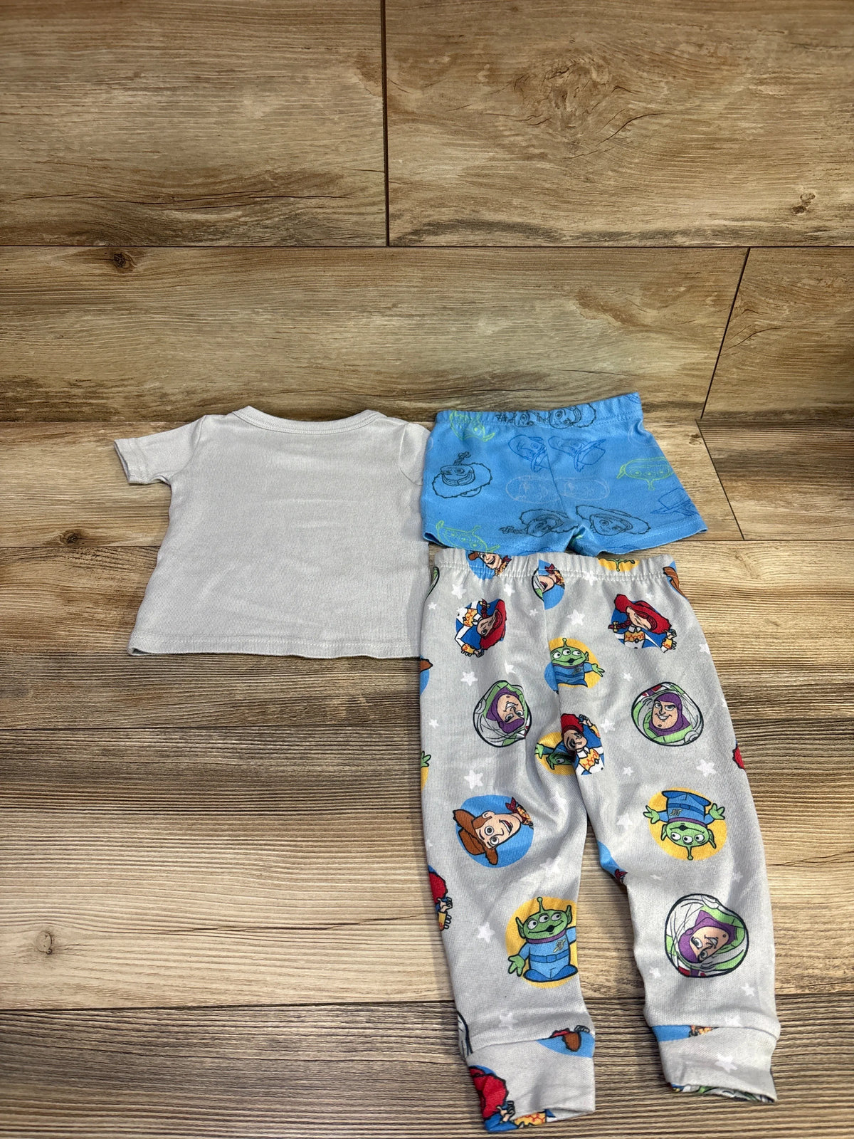 Disney Pixar 2pc Toy Story Pajama Set Grey sz 18m