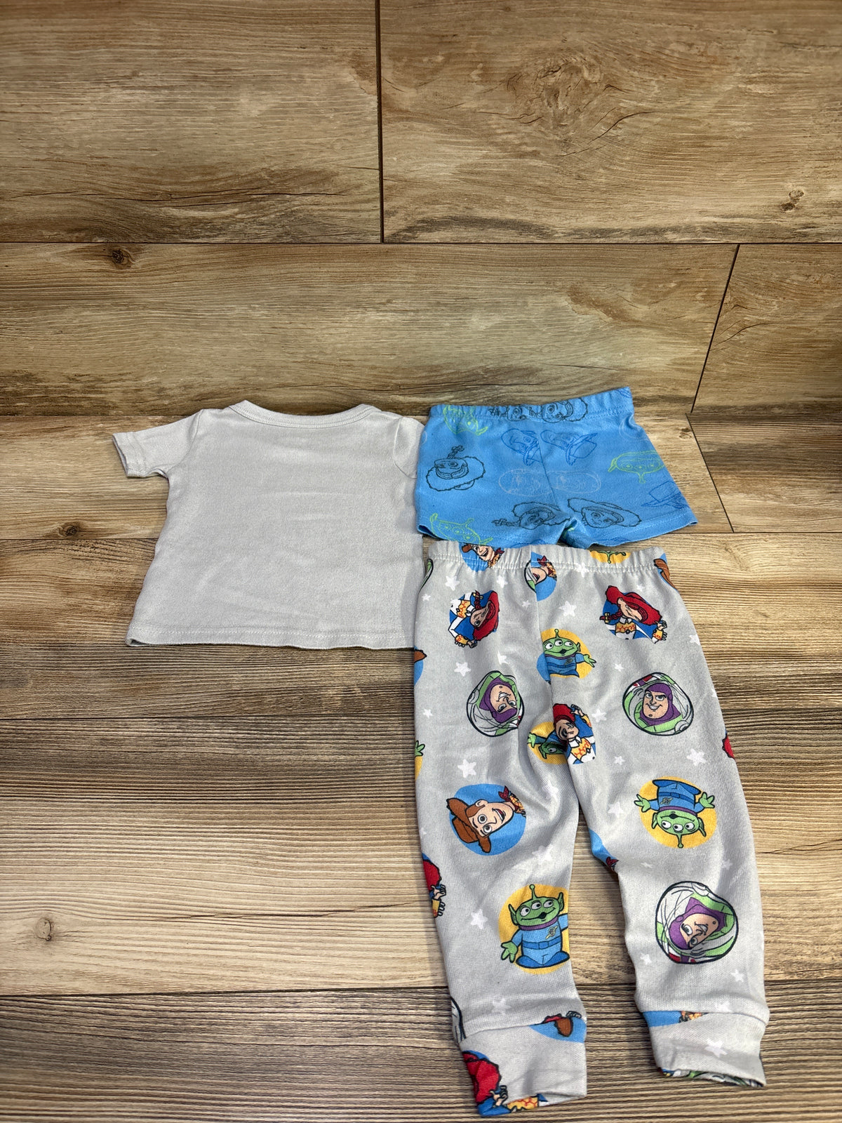 Disney Pixar 2pc Toy Story Pajama Set Grey sz 18m