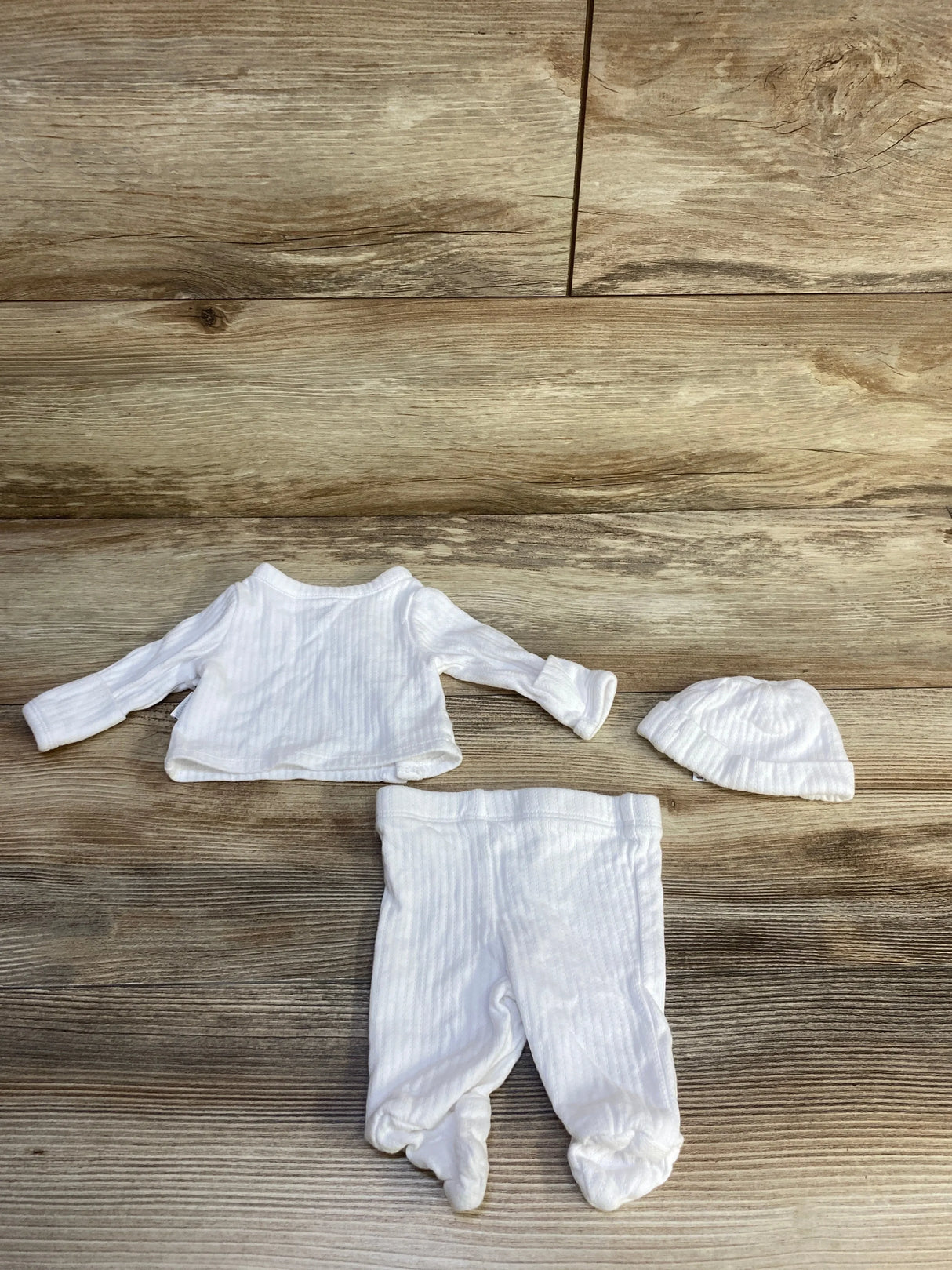 Gerber 3pc Kimono Set White sz Preemie