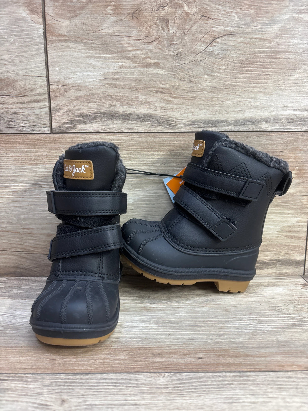 NEW Cat & Jack Denver Winter Boots Black sz 10c