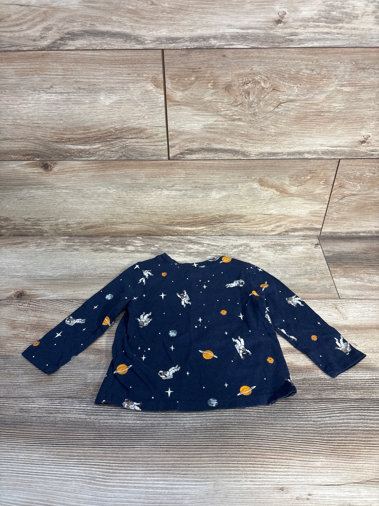 Old Navy Space Shirt Navy sz 12-18m